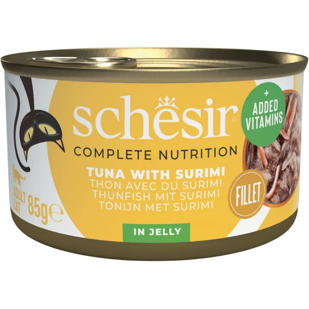 Schesir Ton Balığı ve Surimi Jöle İçinde Kedi Konservesi 85 Gr